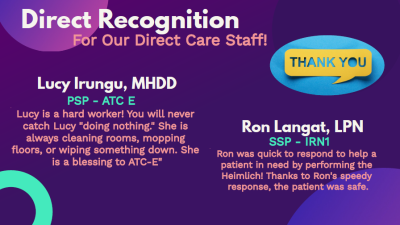 Employee Recognition (Lucy and Ron)